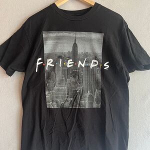 Friends TV Show Central Perk New York City Skyline Graphic T-Shirt Black